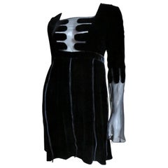 Retro Tom Ford for Gucci New Silk Velvet Dress F/W 2001