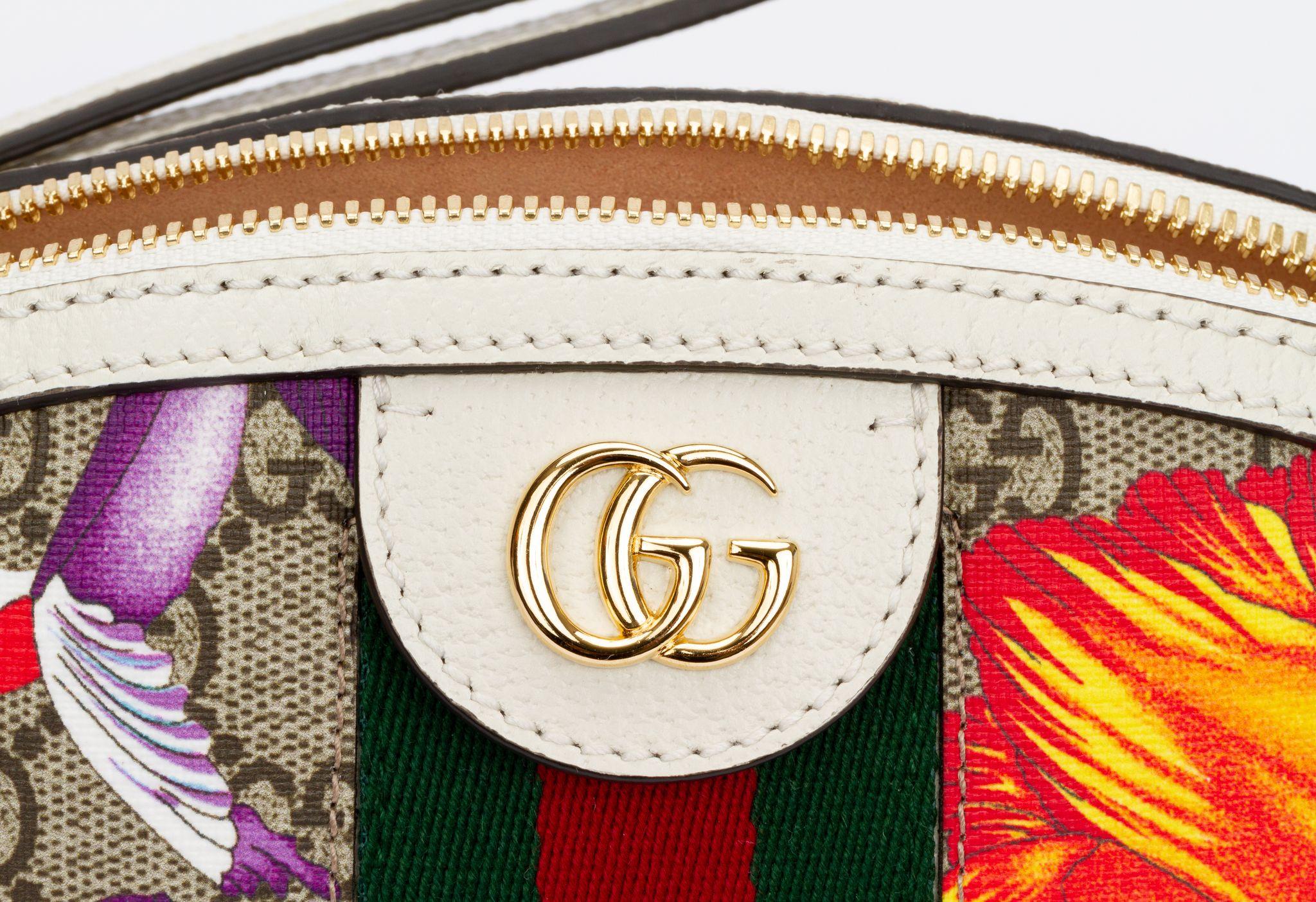 Gucci New White Flora Cross Body Bag 1