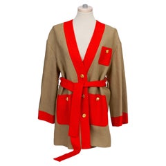 Gucci New With Tag Belted Jacket 40