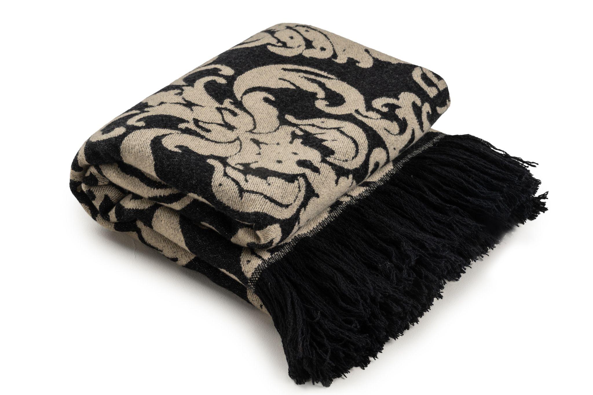 Gucci Neu Mit Tag Damasco Decke (Schwarz) im Angebot