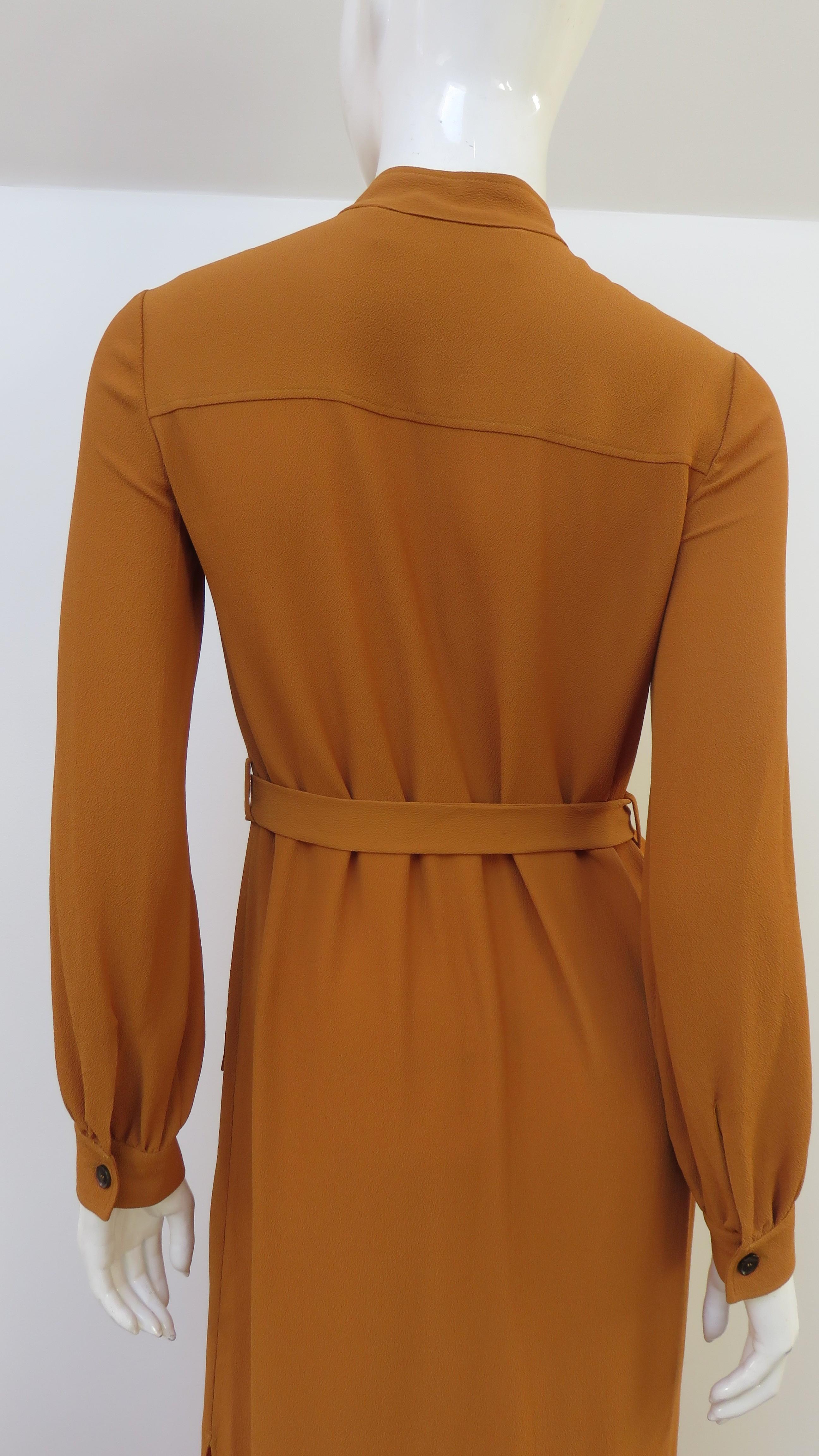 Gucci &New con etichetta Maxi abito in seta e zucca SS 2014 in vendita 8