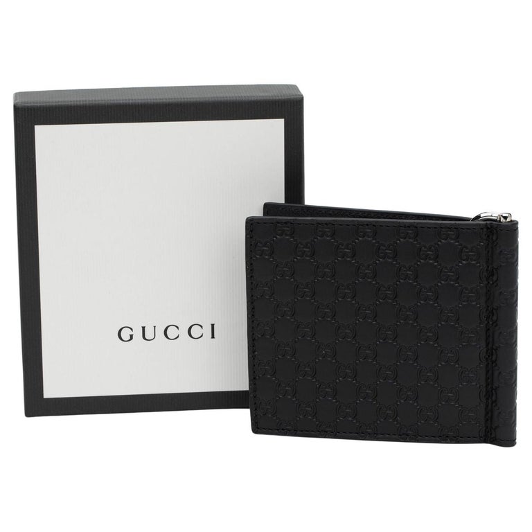 Gucci GG Logo Black Clutch NIB For Sale at 1stDibs