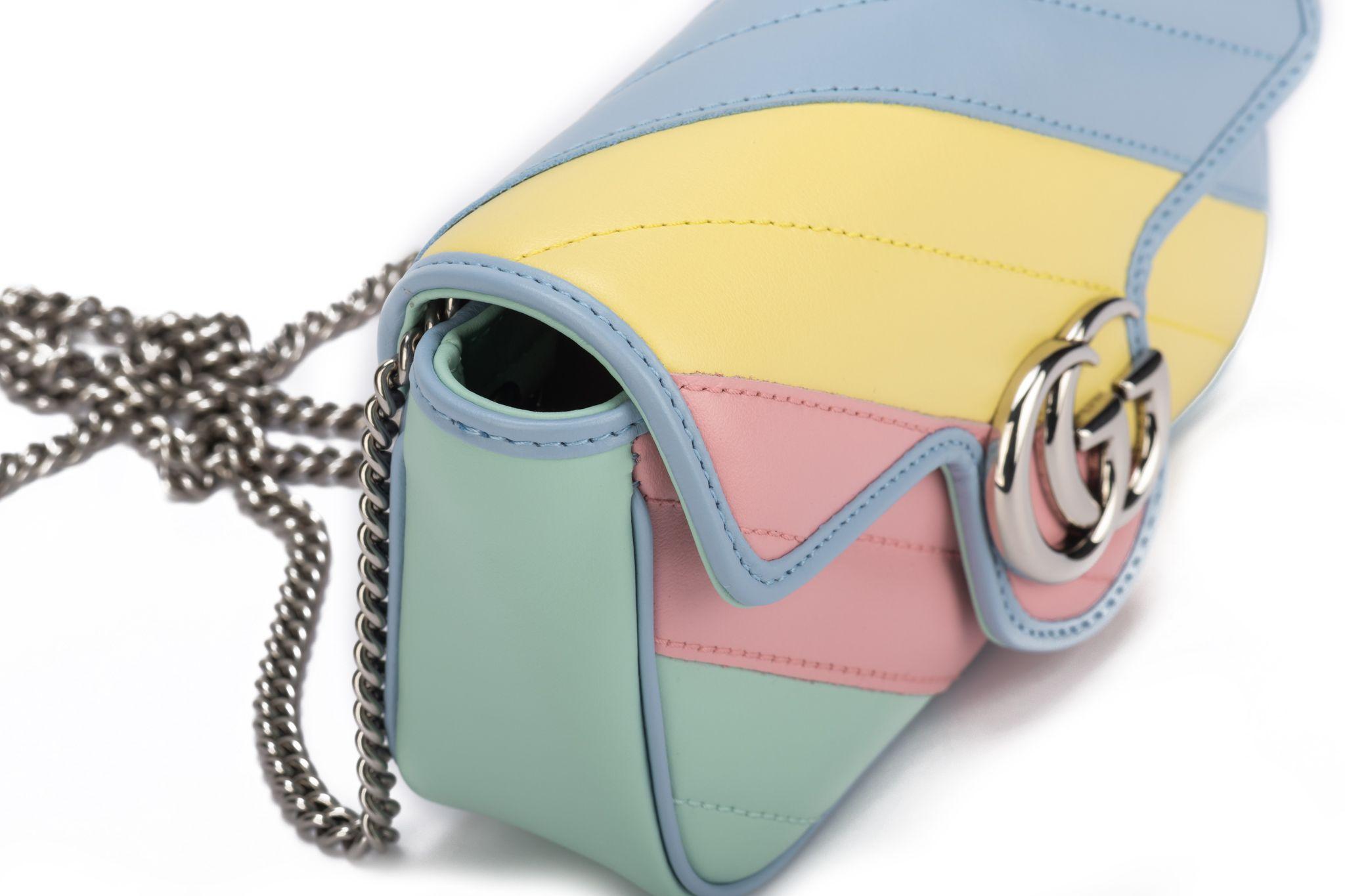 Women's Gucci NIB Lim. Ed. Rainbow Marmont Bag For Sale