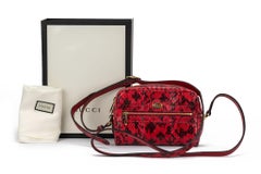 Gucci NIB Red Water snake Crossbody