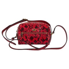 Gucci NIB Red Water snake Crossbody