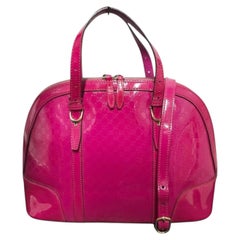 Gucci Nice MicroGuccissma Top Handle Bag Pink