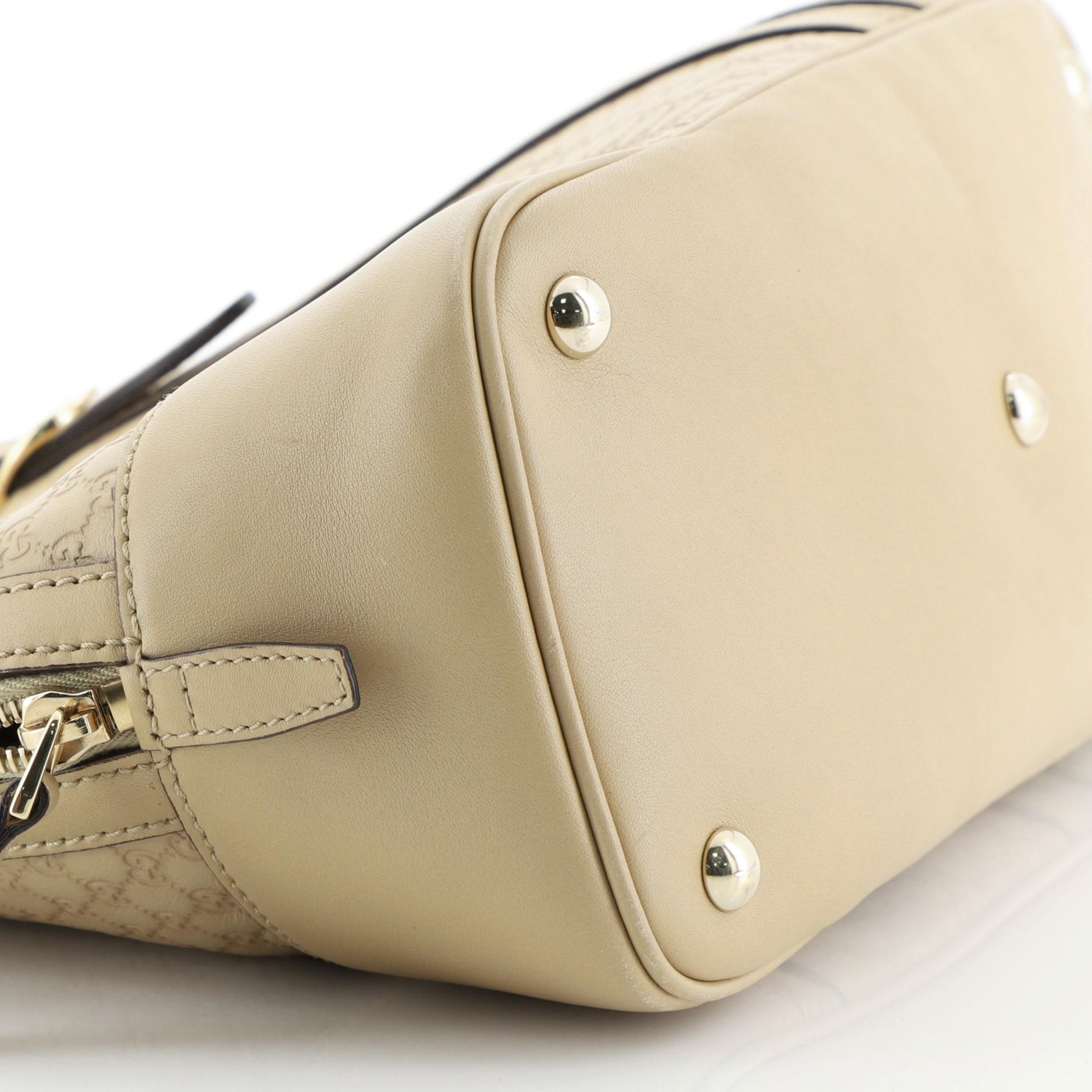 Women's Gucci Nice Top Handle Bag Microguccissima Leather Small