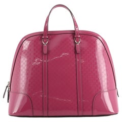 Gucci Nice Top Handle Bag Microguccissima Patent Large