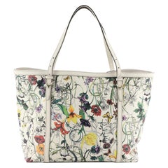 Gucci Nice Tote Floral Printed Leather Medium 