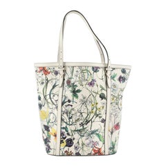 Gucci Nice Tote Floral Printed Leather Tall