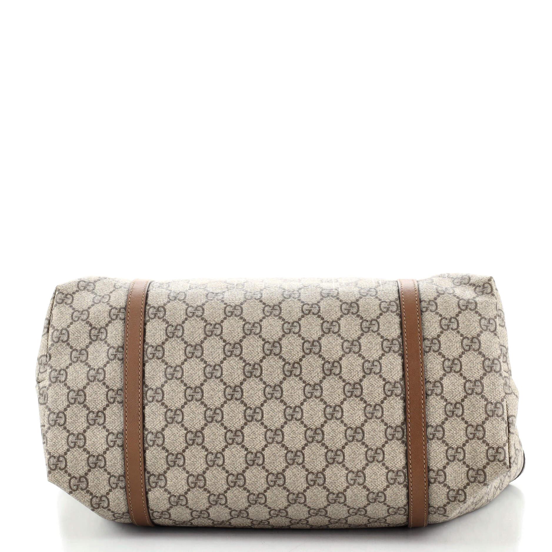 Gucci Nice Tote GG aus beschichtetem Segeltuch Medium im Zustand „Gut“ in NY, NY