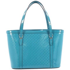 Gucci Nice Tote Patent Microguccissima Leather Medium