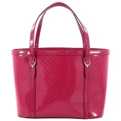 Gucci Nice Tote Patent Microguccissima Leather Small
