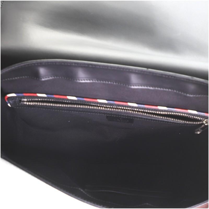 Women's or Men's Gucci Night Courrier Flap Messenger GG Coated Canvas with Applique Large
