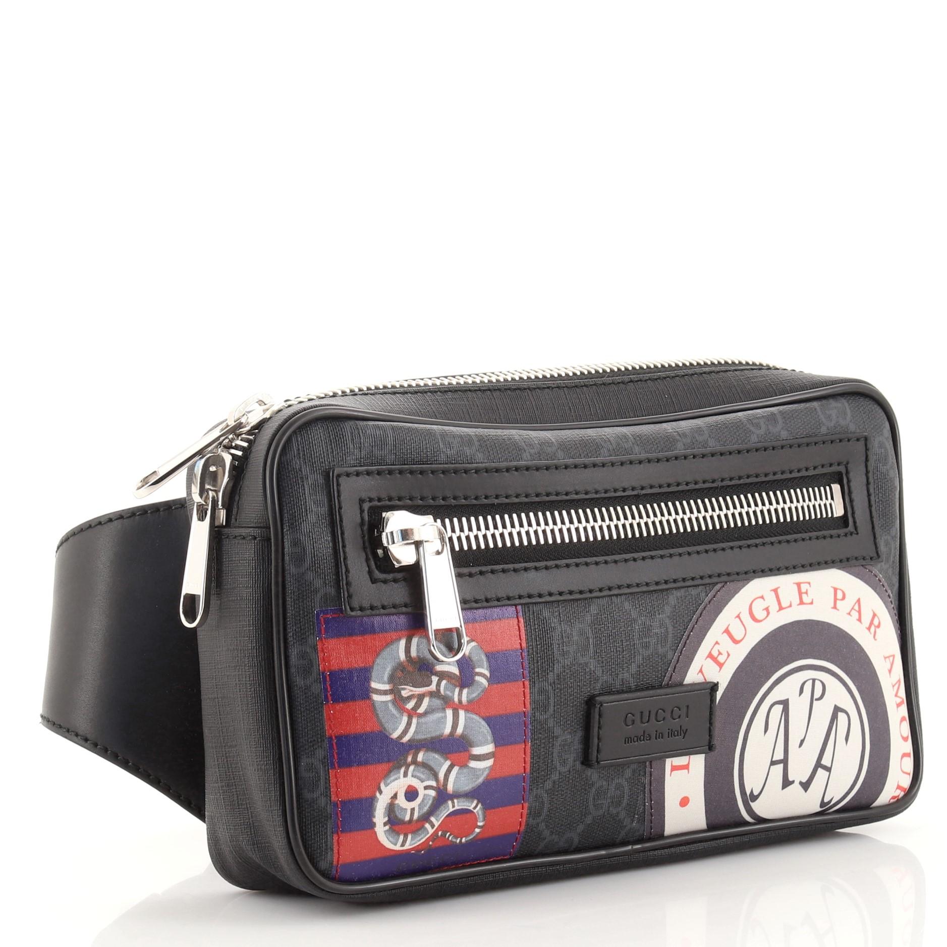 Gucci night courrier soft gg supreme belt bag outlet