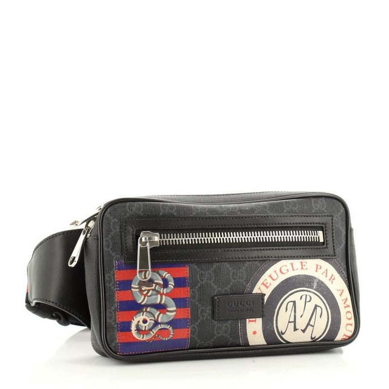 Gucci Night Courrier Waist Bag GG Coated Canvas With Applique at 1stDibs | gucci  wallet, gucci belt bag