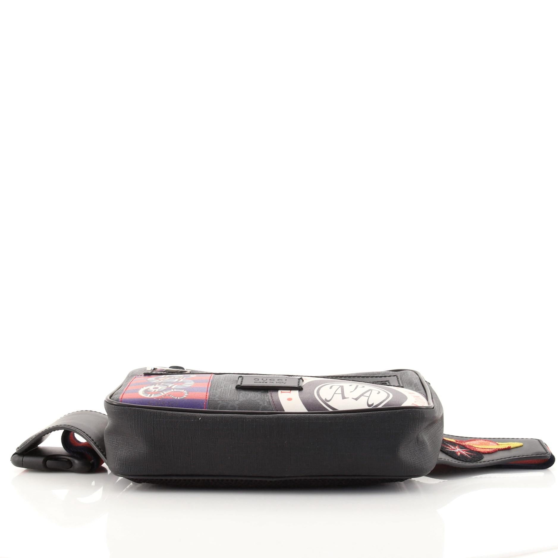 Gucci night courrier waist bag gg supreme soft black new arrivals