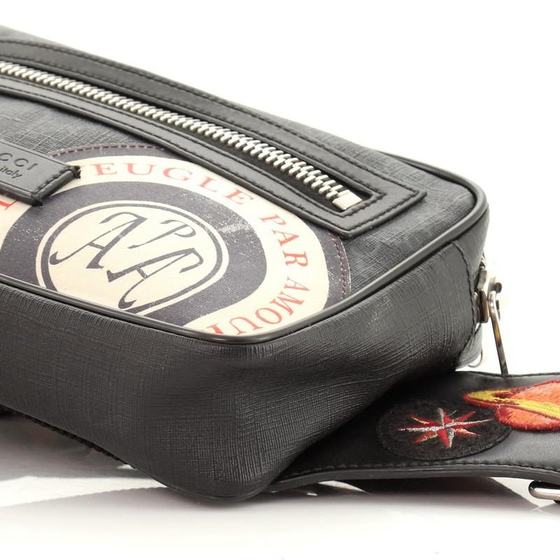 Gucci night courrier waist bag gg supreme soft black outlet