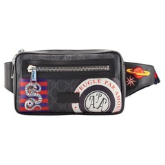 Gucci Night Courrier Waist Bag GG Coated Canvas with Applique