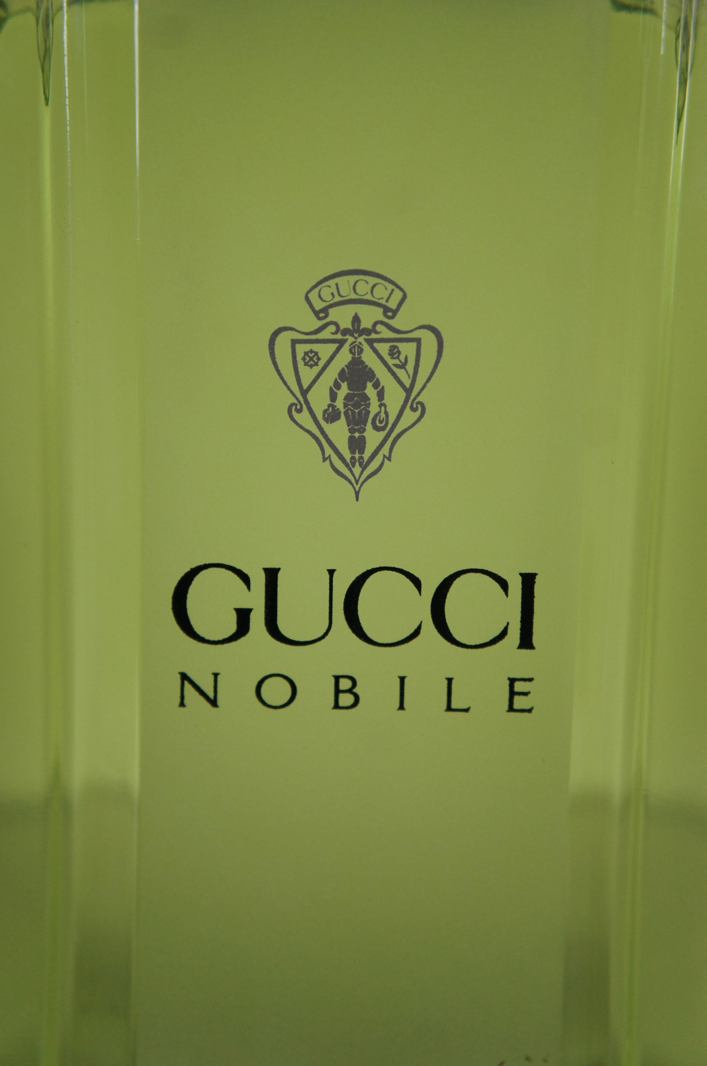 Gucci Nobile Eau Toilette Factice Dummy Cologne Perfume Bottle Store Display For Sale 3