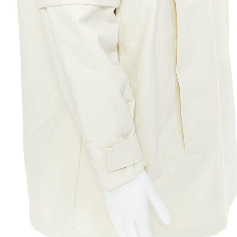 GUCCI NORTH FACE light beige nylon windbreaker anorak pullover jacket S For Sale 5