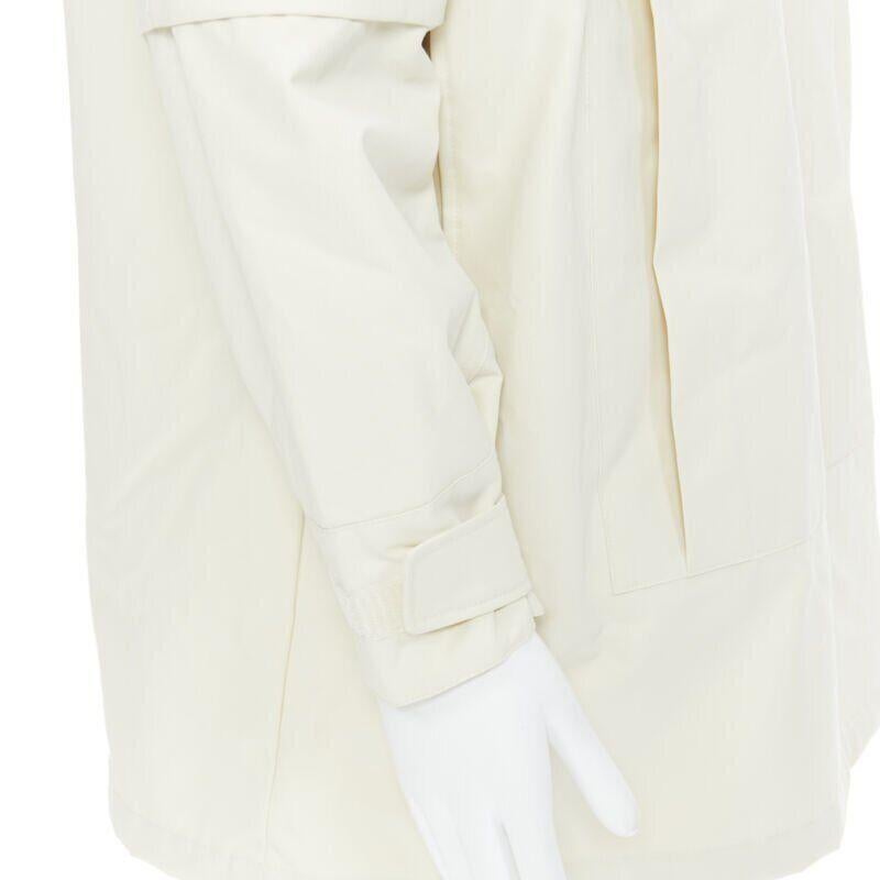 GUCCI NORTH FACE light beige nylon windbreaker anorak pullover jacket S For Sale 6