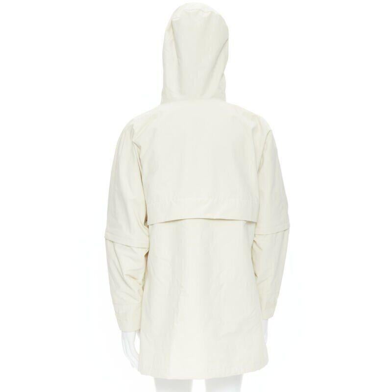 GUCCI NORTH FACE light beige nylon windbreaker anorak pullover jacket S For Sale 1