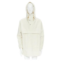 GUCCI NORTH FACE light beige nylon windbreaker anorak pullover jacket S