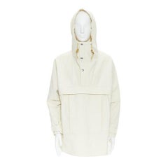 GUCCI NORTH FACE light beige nylon windbreaker anorak pullover jacket S