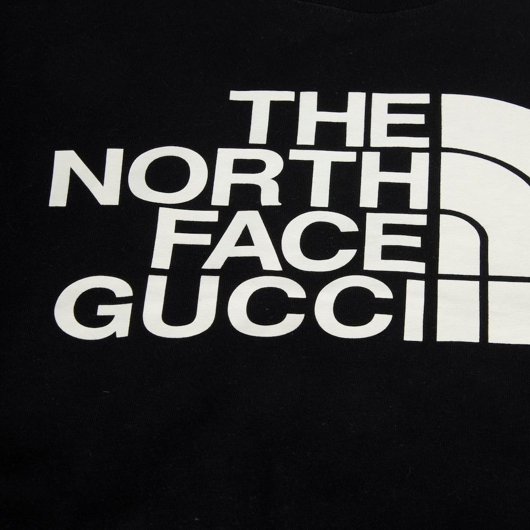 Nero Gucci North Face x Gucci Maglietta stampata nera taglia XXS in vendita