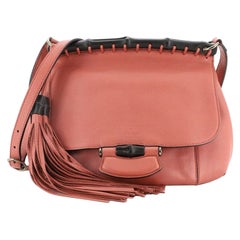 Gucci Nouveau Fringe Crossbody Bag Leather Medium