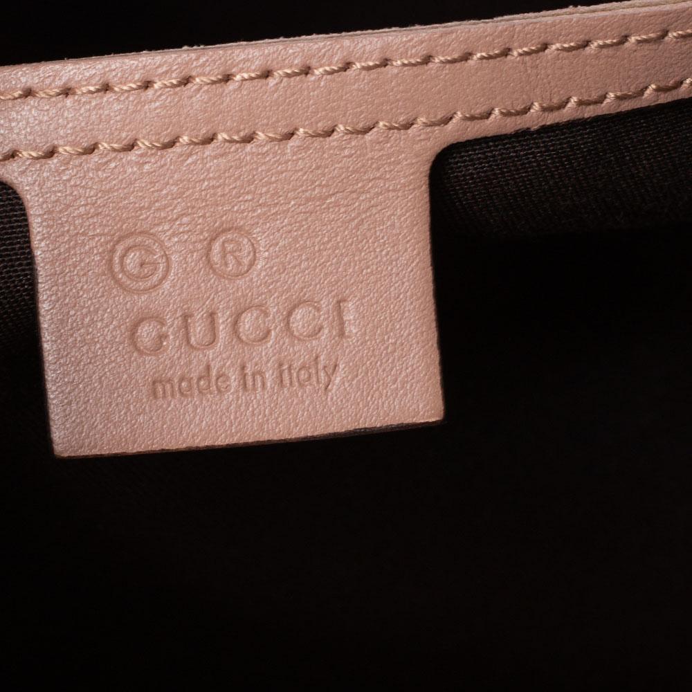 Gucci Nude Beige Guccissima Leder Medium Joy Boston Tasche 7