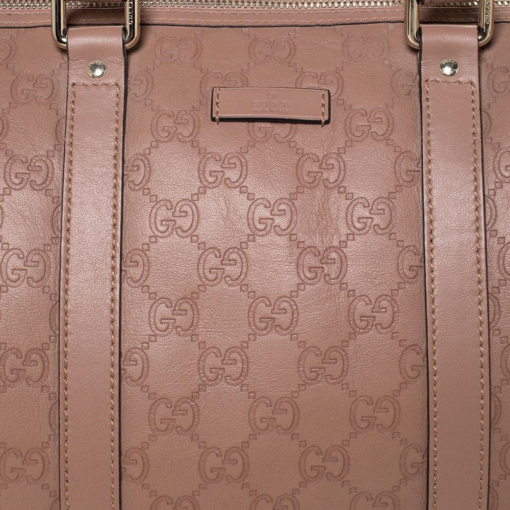 Gucci Nude Beige Guccissima Leder Medium Joy Boston Tasche 1