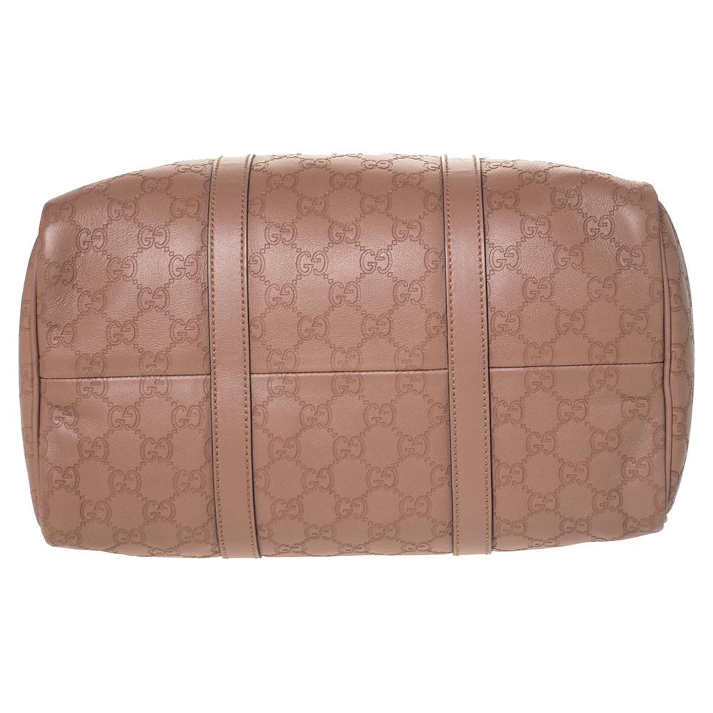 Gucci Nude Beige Guccissima Leder Medium Joy Boston Tasche 3