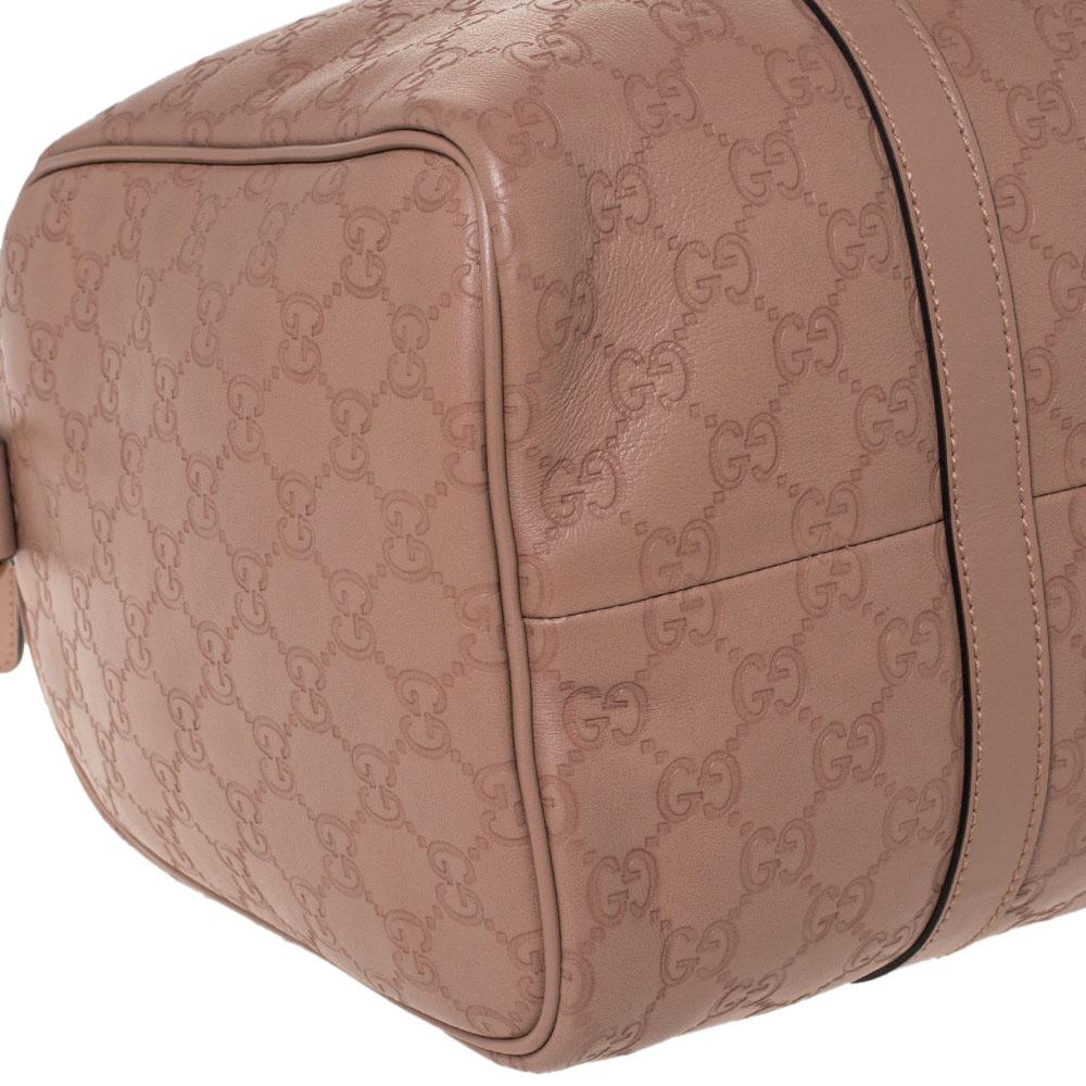 Gucci Nude Beige Guccissima Leder Medium Joy Boston Tasche 4
