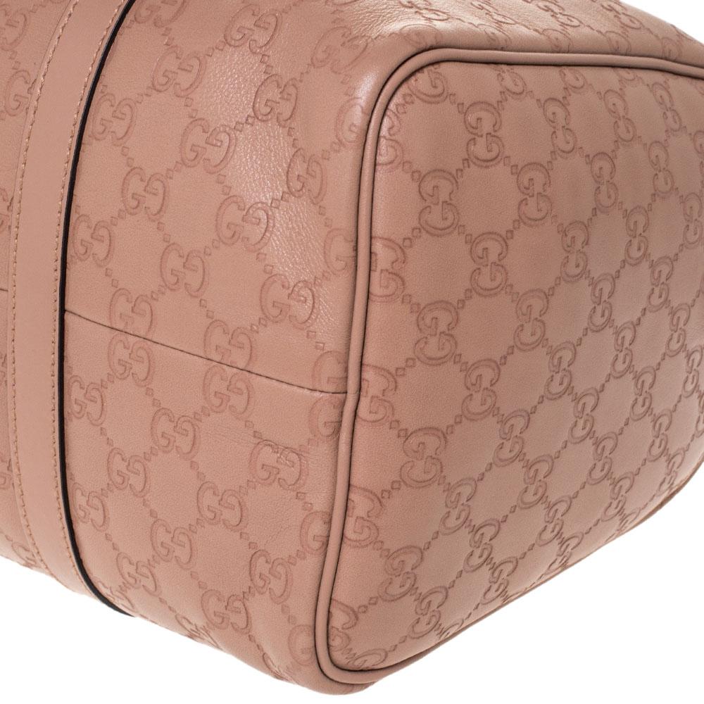 Gucci Nude Beige Guccissima Leder Medium Joy Boston Tasche 5