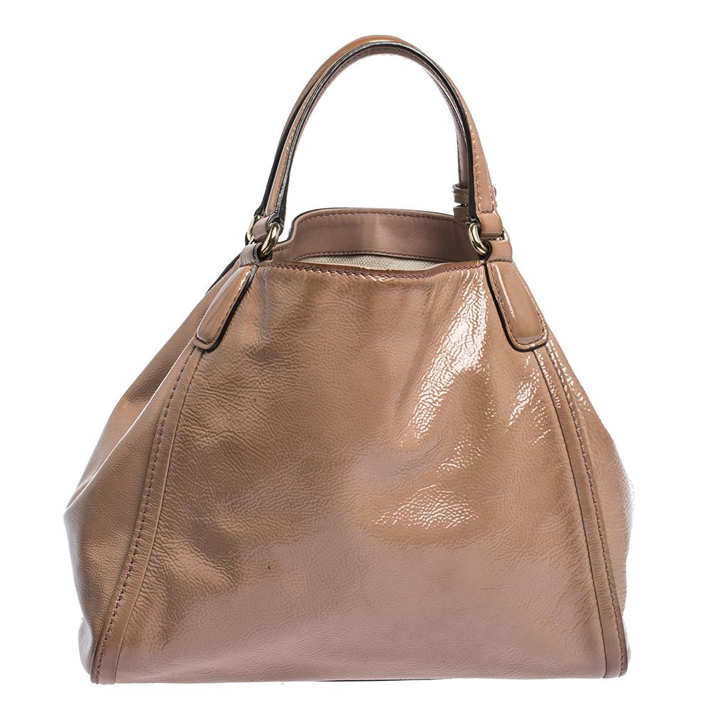 nude patent handbags