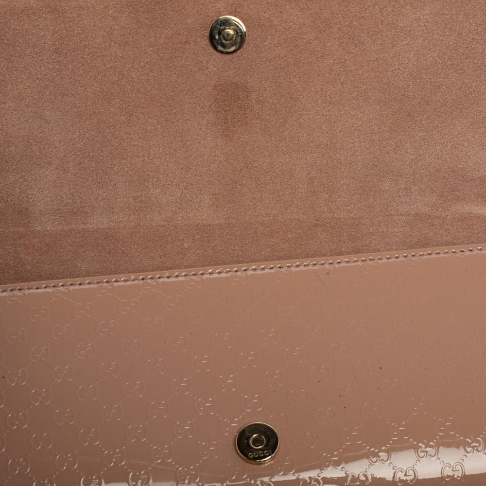 Gucci Nude Micro Guccissima Lackleder Broadway Clutch 6