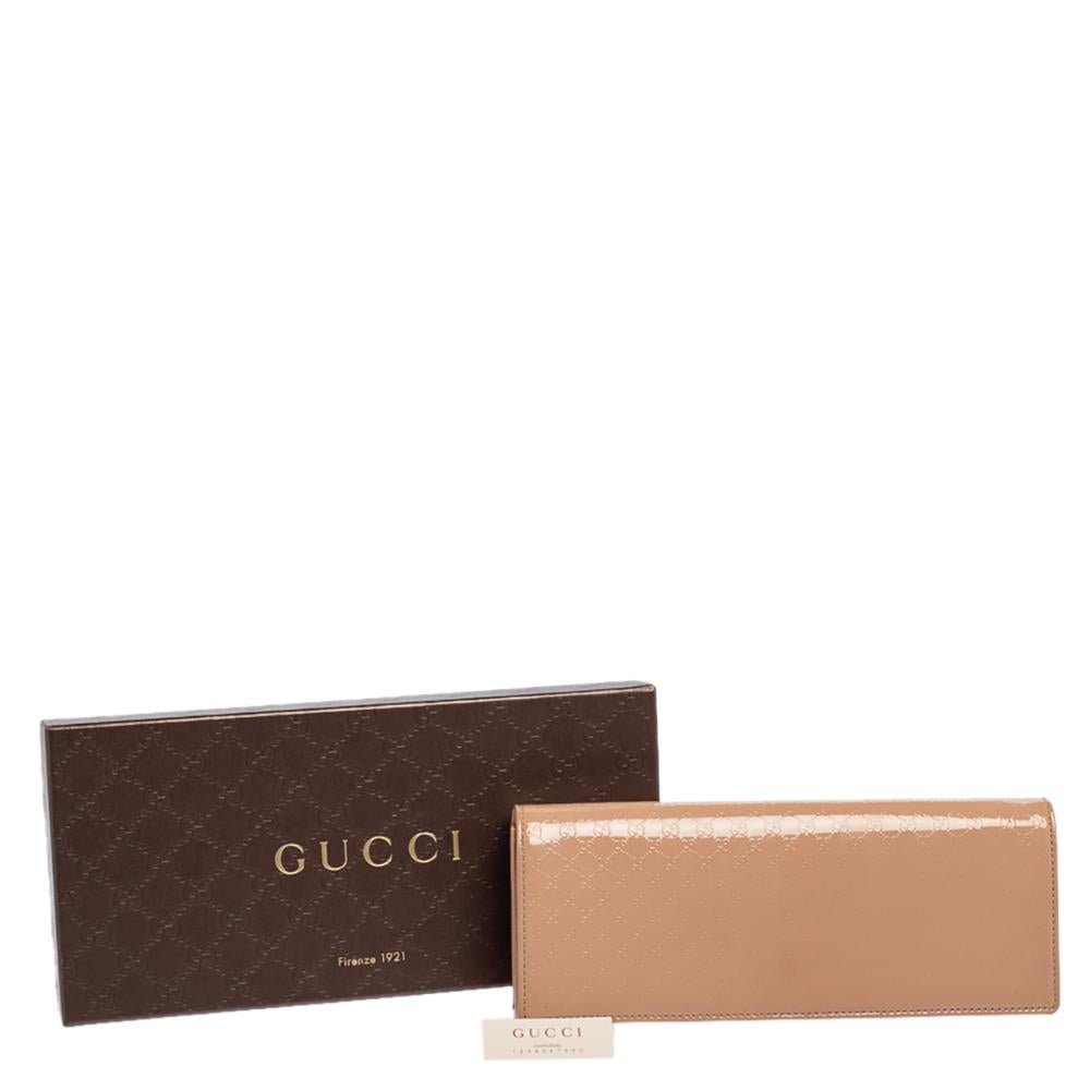 Gucci Nude Micro Guccissima Patent Leather Broadway Clutch 4