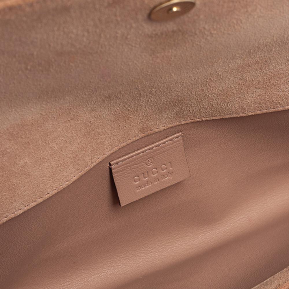 Gucci Nude Micro Guccissima Lackleder Broadway Clutch 4