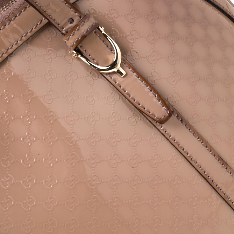 Gucci Nude Microguccissima Patent Leather Nice Satchel 5