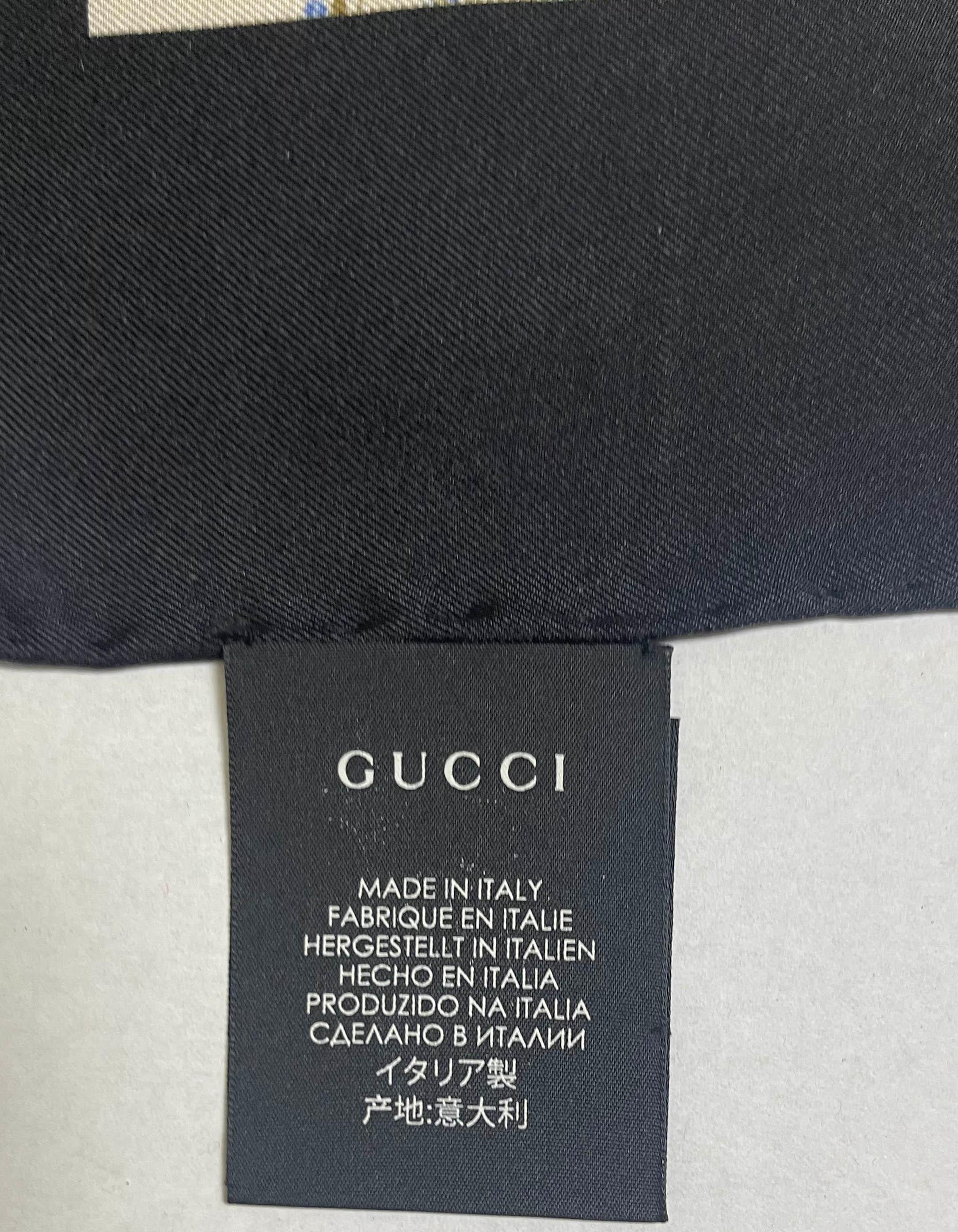 gucci silk scarf tag