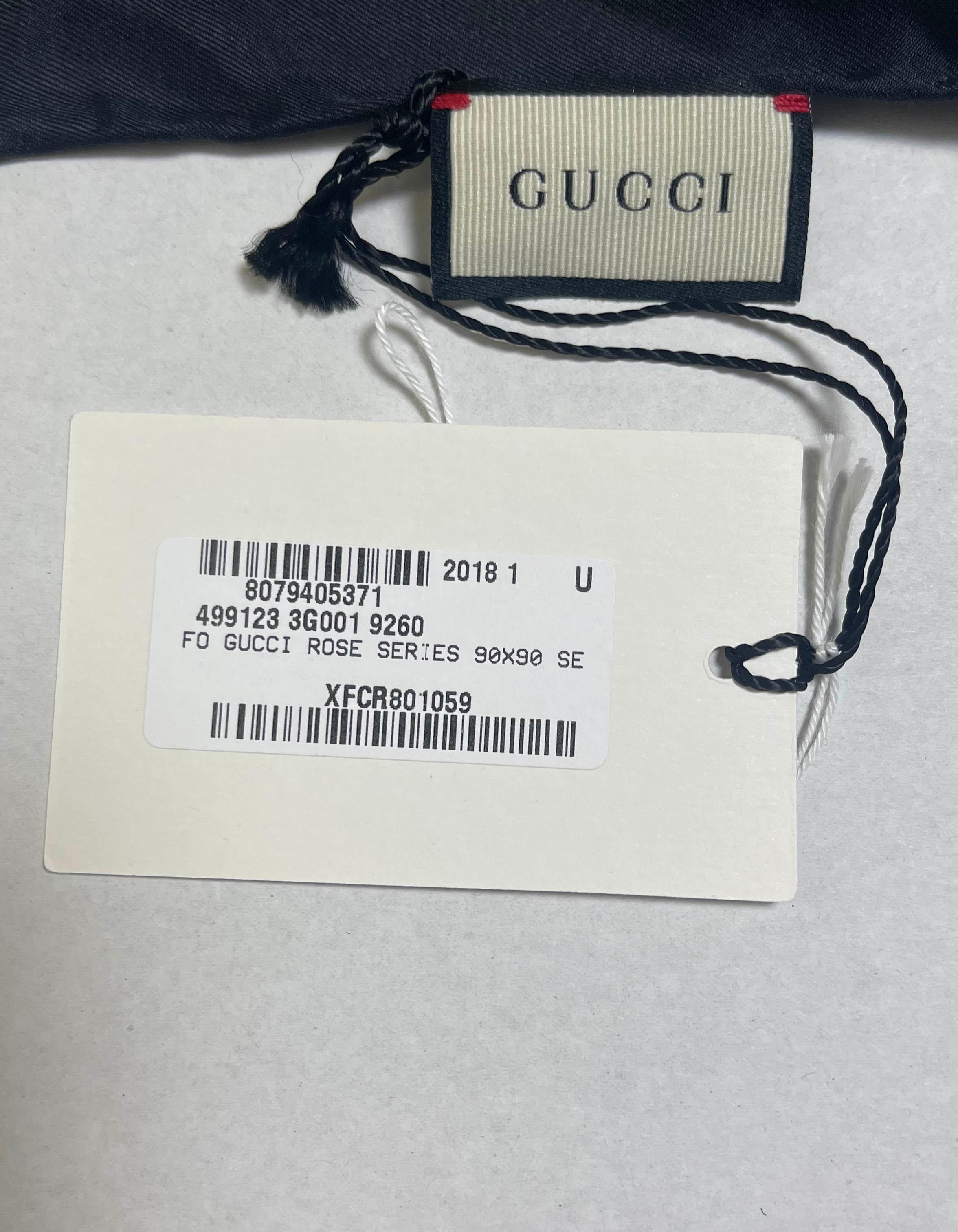 gucci rose scarf