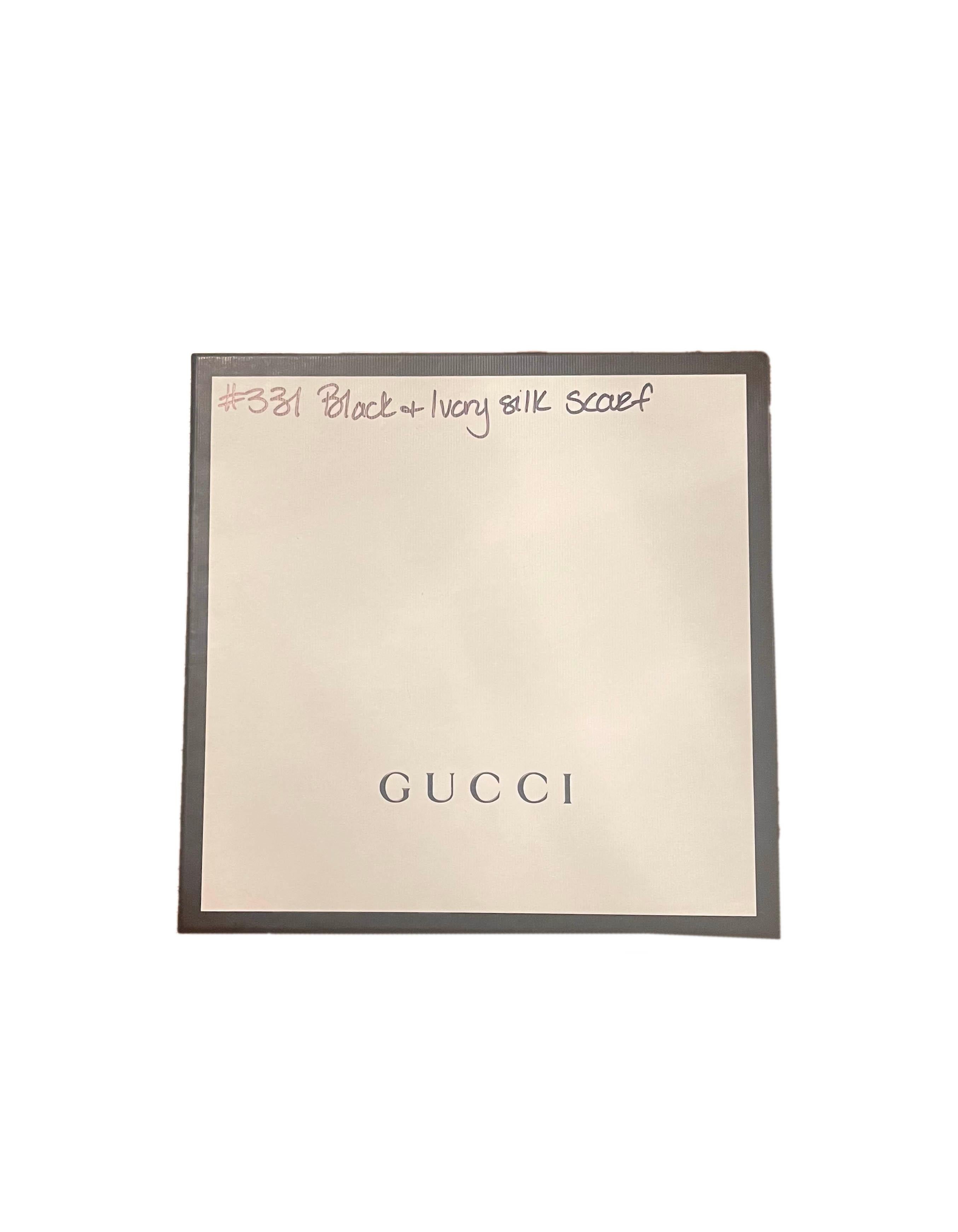 gucci print scarf