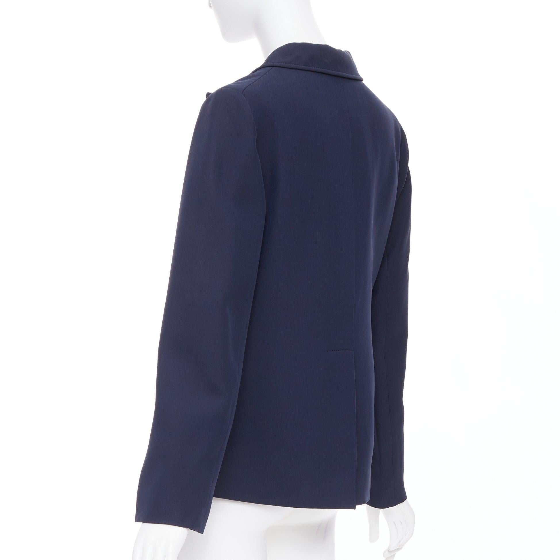 Gucci NY Yankees 2018 Alessandro Michele giacca blazer in lana e seta color navy IT42 M. in vendita 2