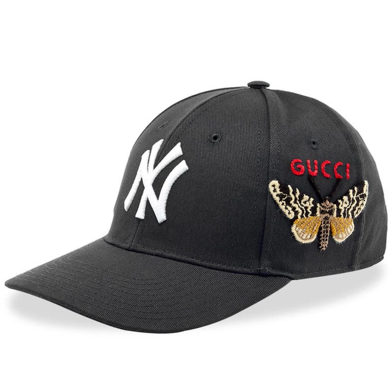 Gucci NY Yankees Patch Canvas Baseball Cap at 1stDibs