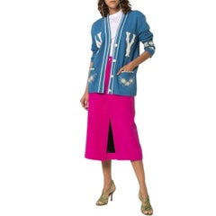 Gucci NY Yankees Patch Embroidered Wool Cardigan size M