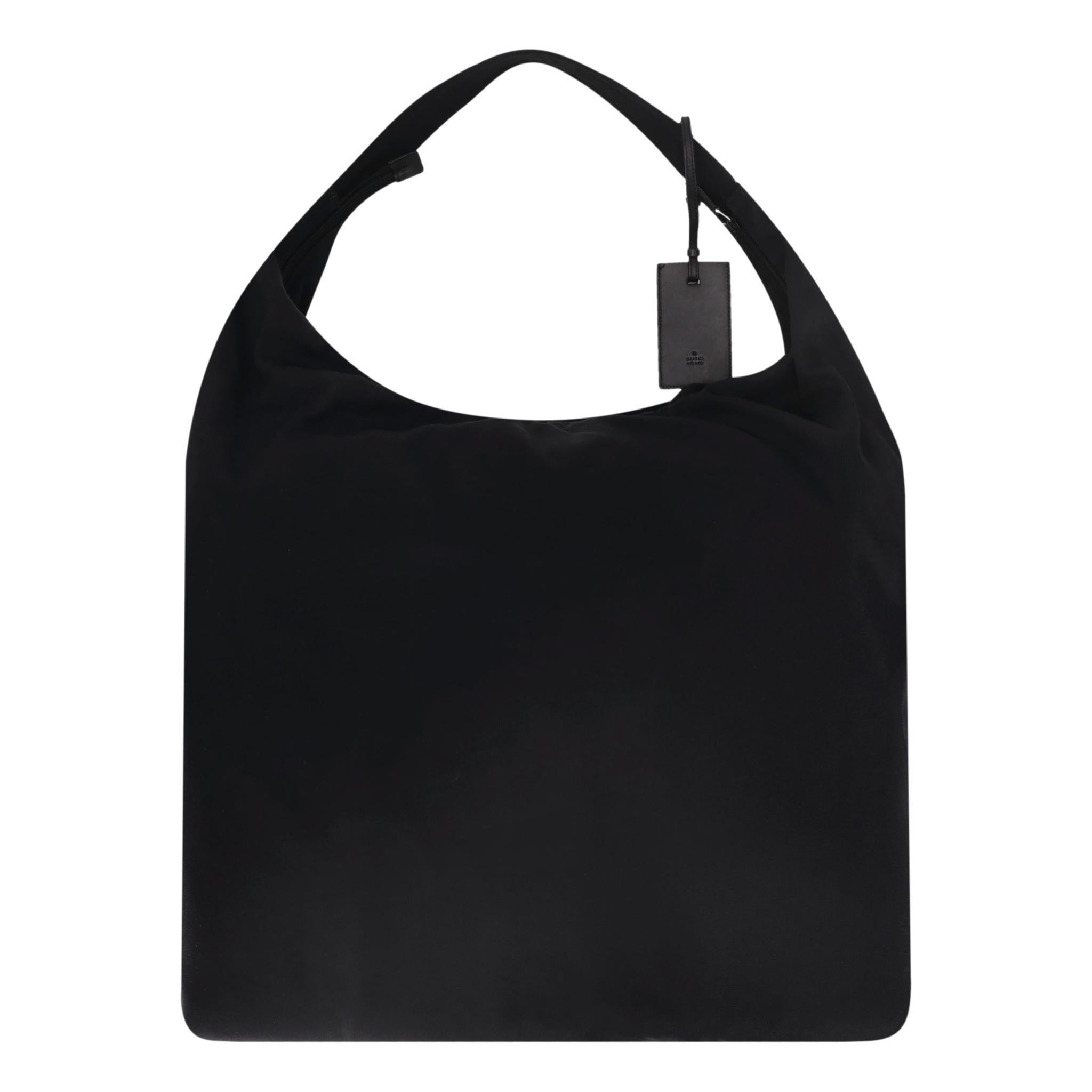 Black Gucci Nylon Soft Garment Luggage Bag For Sale