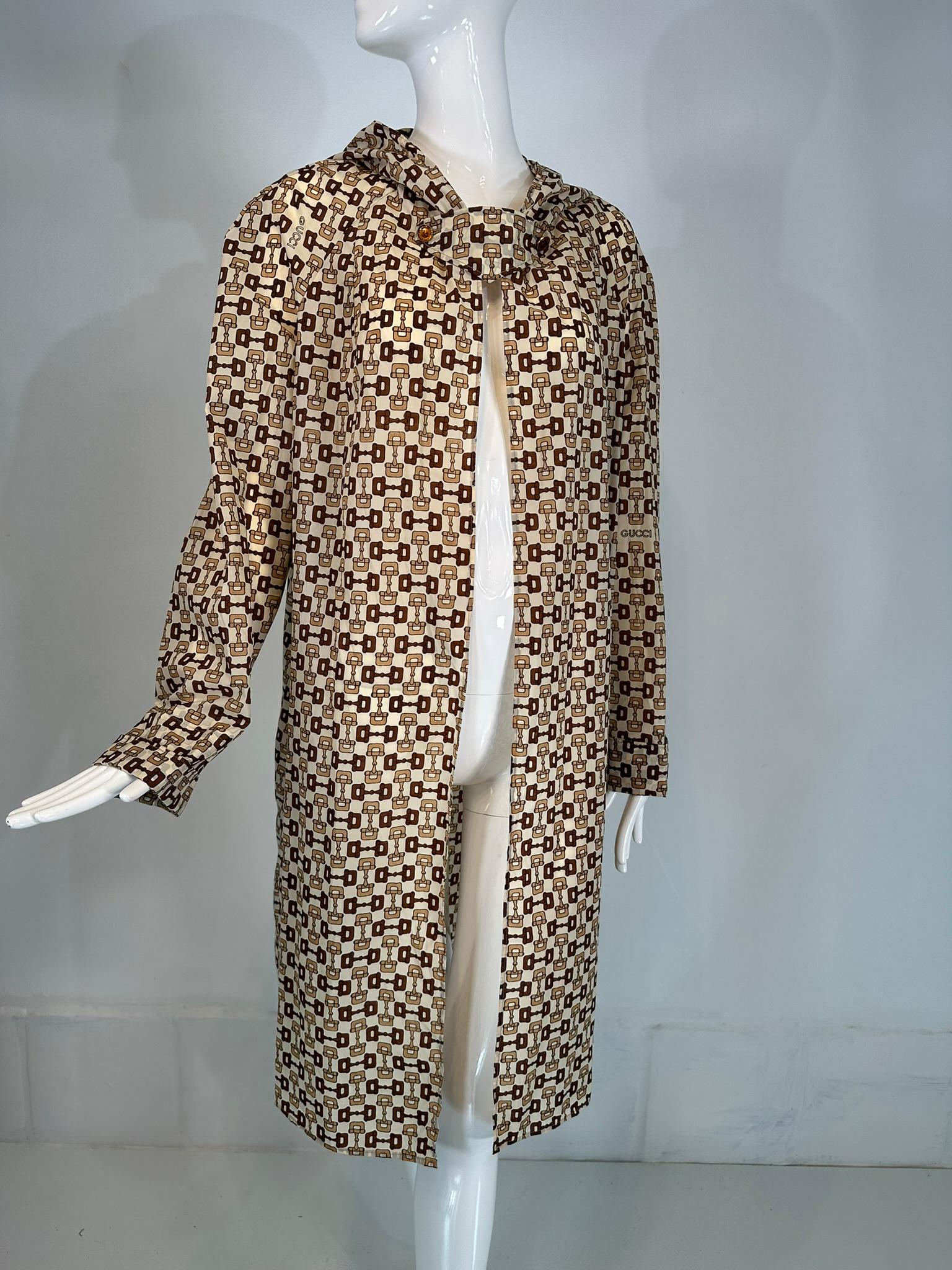Gucci Nylon Travel Hooded  Rain Coat & Carry Pouch Vintage 1960s 5