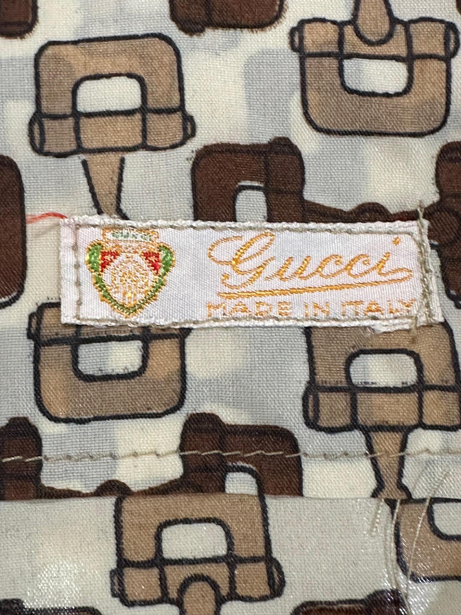 Gucci Nylon Travel Hooded  Rain Coat & Carry Pouch Vintage 1960s 7